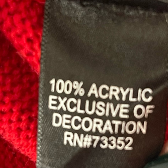 United States Sweaters Red Llama Holiday Ugly Christmas Sweater Sz M - Picture 4 of 5